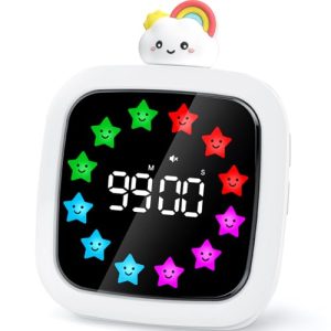Yunbaoit Digital Visual Timer for Kids: Silent Countdown & Stars