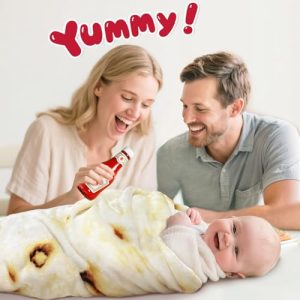 Jorbest Burrito Tortilla Baby Swaddle Blanket Funny Gift