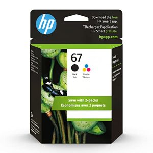 HP 67 Black/Tri-Color Ink Cartridge Combo Pack