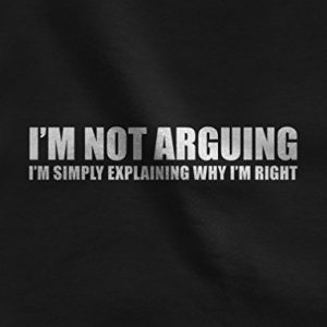 Tstars Sarcastic “Not Arguing” Women’s Hoodie