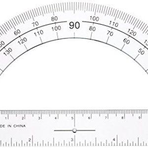 Sparco SPR01490 Clear Plastic Protractor, 6-Inch