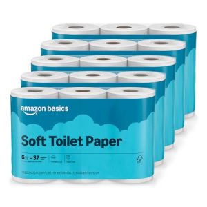 Amazon Basics Soft 2-Ply Toilet Paper - 30 Rolls
