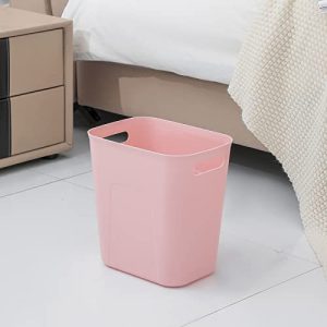 UUJOLY 3.5 Gal Small Trash Can – Pink Plastic