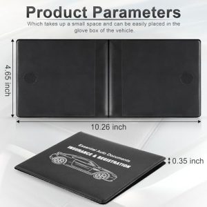UYYE Car Registration & Insurance Card Holder 2-Pack