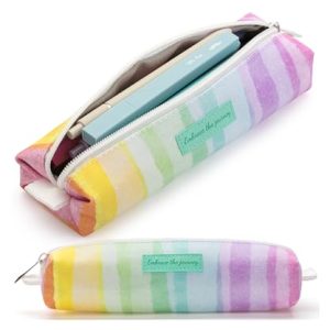 Mr. Pen Rainbow Canvas Pencil Pouch: Multipurpose Organizer
