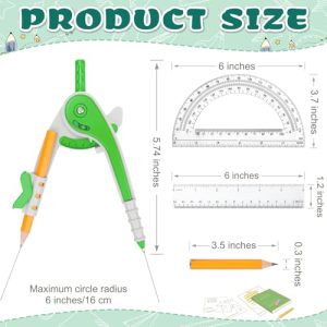 Zealor 36-Pack Math Compass & Protractor Set