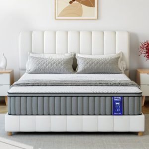 SynthoSpace 12″ Full Hybrid Mattress: Memory Foam & Coils