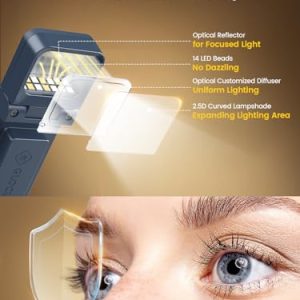 Glocusent Book Light – Sleep Aid, Timer & Travel Lock