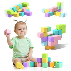 56PCS Large Magnetic Blocks for Toddlers 3-8, STEM Toy