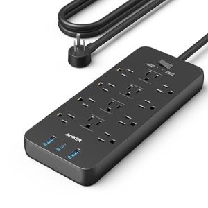 Anker 12-Outlet Surge Protector Power Strip with USB-C