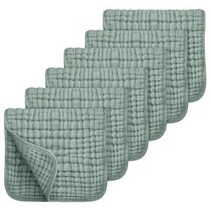 Looxii Muslin Burp Cloths – 6 Pack Ultra Soft