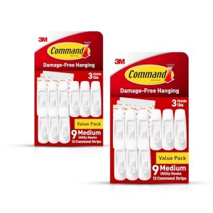 Command Medium Utility Wall Hooks - 18 Pack