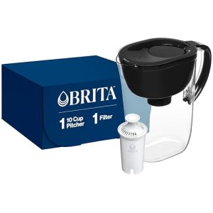 Brita Everyday 10-Cup Water Filter Pitcher - Black