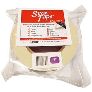 Scor-Pal Scor Tape 2″ Wide – Double-Sided Adhesive