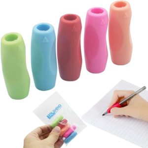 TAOSHENG Silicone Pen Grips – Ambidextrous 5-Pack