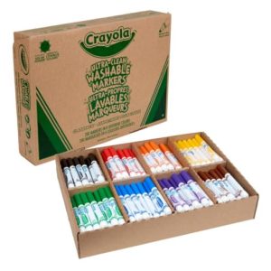 Crayola 200ct Broad Line Washable Markers – Bulk