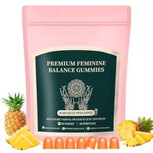 Premium Feminine Balance Gummies for Women – Pineapple Flavor