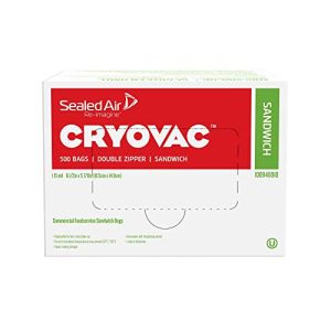 Diversey CRYOVAC Resealable Sandwich Bags – 500 Count
