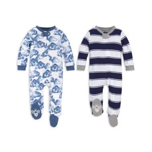 Burt’s Bees Baby Boy’s Organic Cotton Sleep & Play PJs