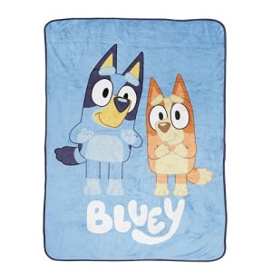 Bluey & Bingo Kids' Plush Fleece Throw Blanket 46x60