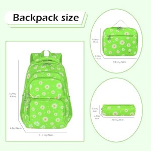 Daisy Printed 3PC School Backpack Set – Goldwheat