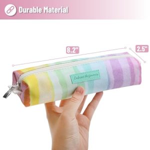Mr. Pen Rainbow Canvas Pencil Pouch: Multipurpose Organizer