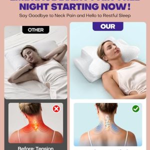 Orthopedic Memory Foam Cervical Pillow for Neck Relief