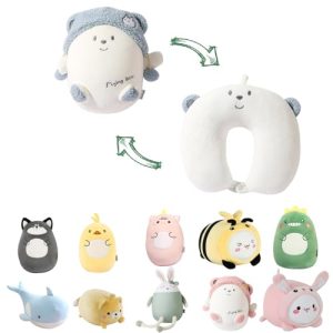 Stocaggio 2-in-1 Deformable Kids Travel Neck Pillow