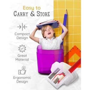 100 Pack Bulk Double-Hole Pencil Sharpeners