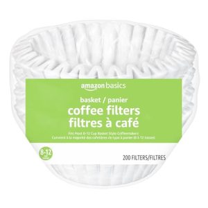 Amazon Basics Basket Coffee Filters – 200 Count