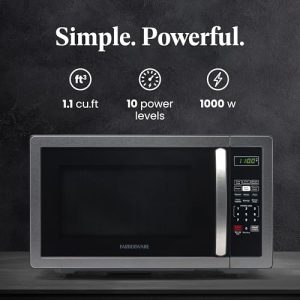 Farberware 1.1 Cu Ft Microwave Oven – Stainless Steel