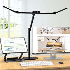 Micomlan Architect Desk Lamp – Auto-Dimming LED with Swing Arm