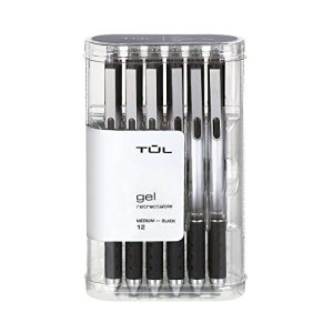 TUL Gel Pens – Retractable Black Ink 0.7mm (12-Pack)