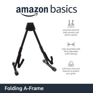 Amazon Basics Adjustable Folding Guitar Stand, A-Shape
