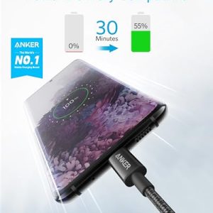 Anker USB C to USB C Cable (6FT, 2-Pack) – 60W Fast Charge