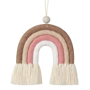 Macrame Rainbow Diffuser Charm - Boho Car & Home Decor
