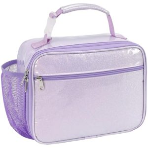 Bagseri Insulated Lunch Bag Girls – Glitter Purple