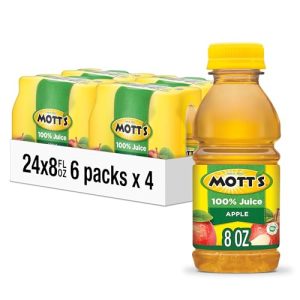 Mott's 100% Original Apple Juice - 24x 8oz Bottles