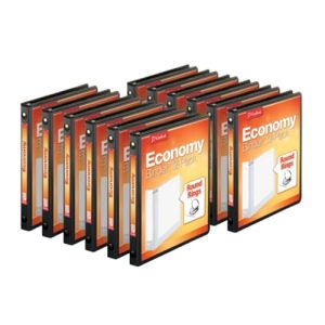 Cardinal Economy 3-Ring Binders, 5/8", Black, 12-Pack