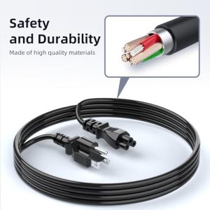 ROLADA 6ft Universal 3-Prong Laptop Power Cord