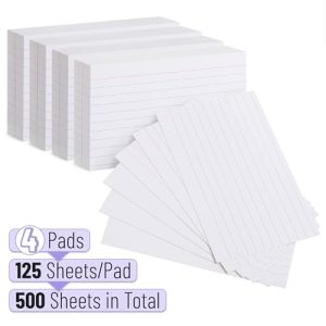 Mr. Pen Lined White Index Cards 3×5 – 500 Count