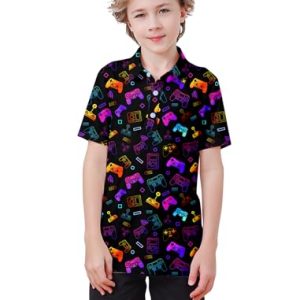 Boys’ Gamepad Neon Polo Shirt – Golf & School Uniforms
