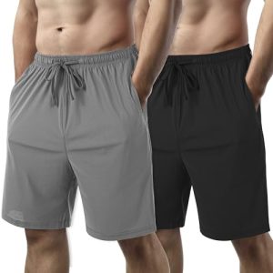 ICDCJ 2 Pack Men's Athletic Shorts - Quick Dry Workout
