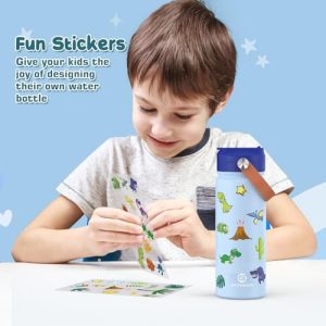 Kids 18oz Insulated Water Bottle with Stickers