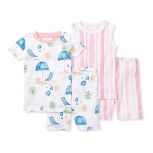 Burt’s Bees Baby Girls’ 2-Pack Organic Cotton Pajamas