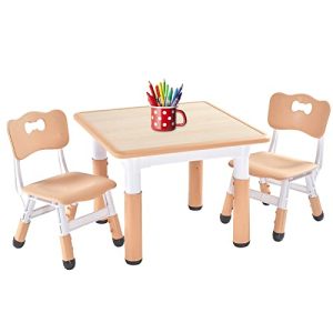 FUNLIO Adjustable Kids Table & Chairs Set (Ages 3-8)