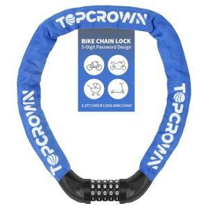 Topcrown 3.2FT 5-Digit Combo Heavy Duty Bike Lock