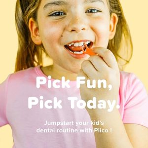 Piico Kids Unflavored Dental Floss Picks – 240 Ct.