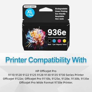 936XL/936e Ink Cartridges Combo Pack for HP OfficeJet Pro