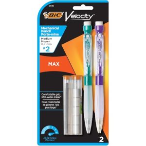 BIC Velocity Max Mechanical Pencils, 0.7mm 2-Pack